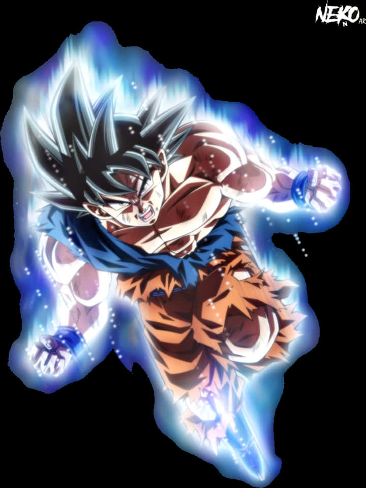 Goku Ultra Instinct Power Up Fundal