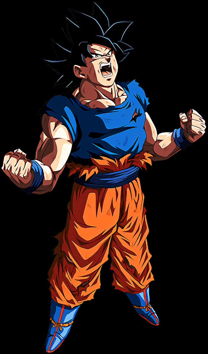 Goku Ultra Instinct Power Up Fundal