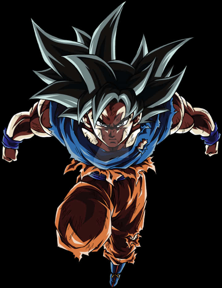 Goku Ultra Instinct Power Up Fundal