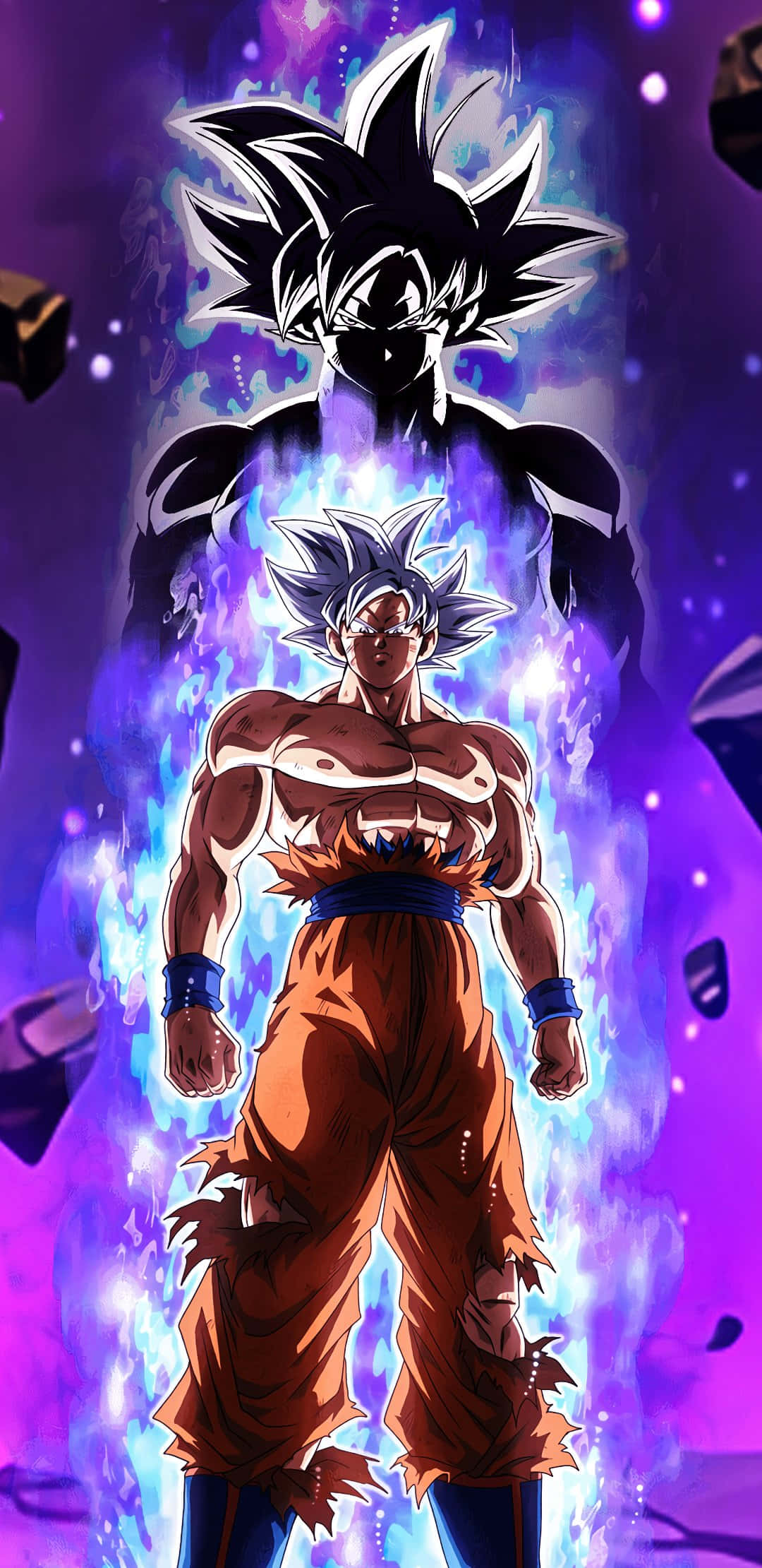 Goku valorifică puterea Ultra Instinct pentru o transformare incredibilă Fundal