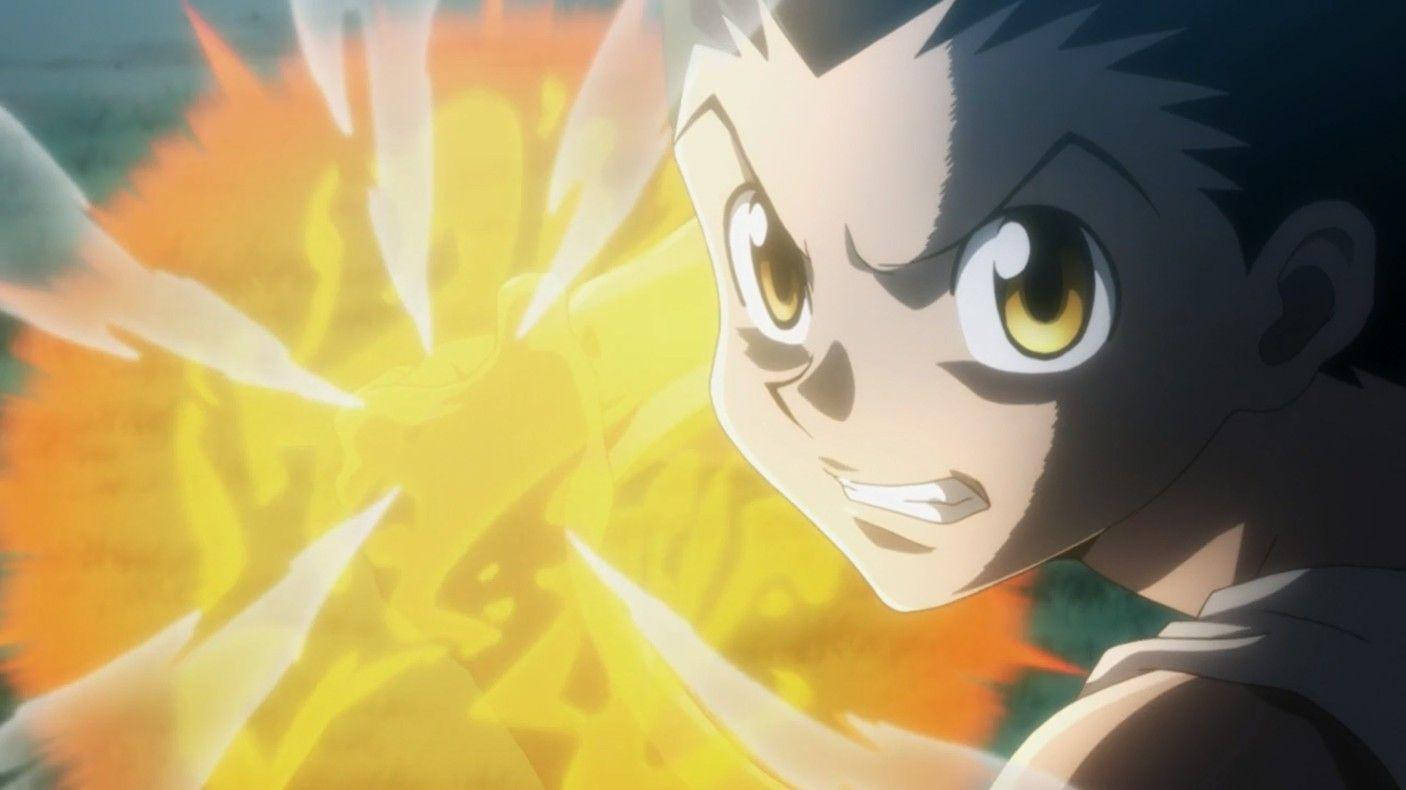 Gon Freecss Minge de Foc Fundal