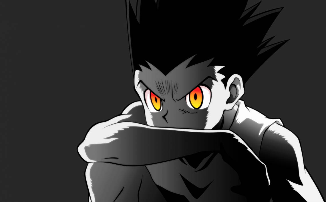 Gon Negru Anime Fundal