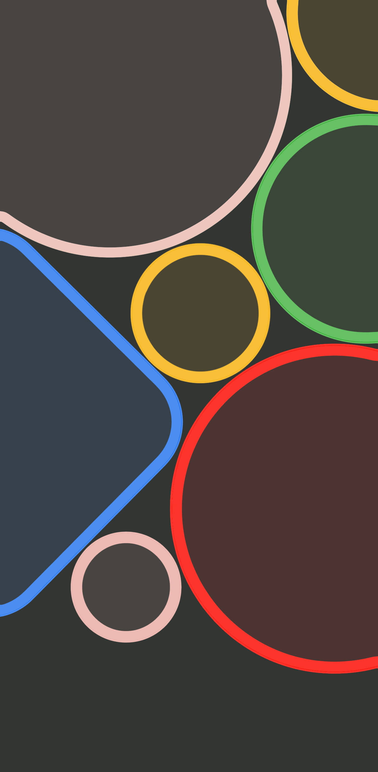Google Pixel 4 Mod Întunecat Geometric Fundal