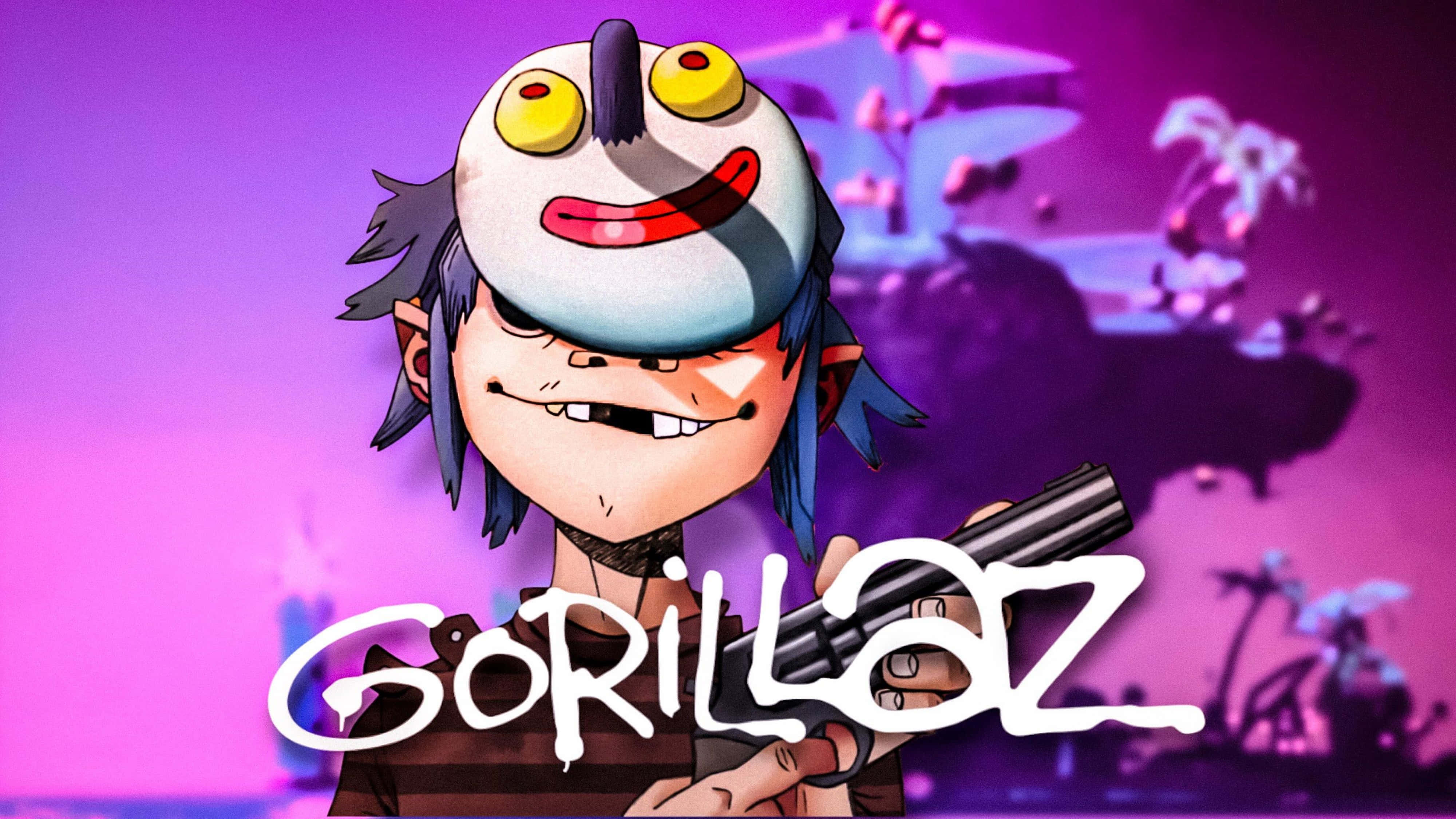 Gorillaz 4K 2D Estetic Mov Fundal