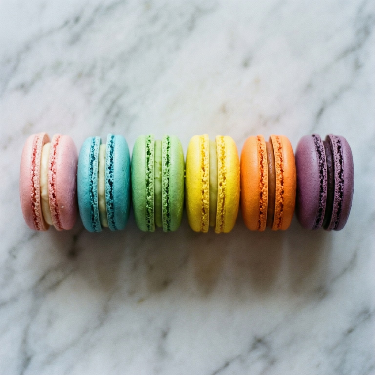Gradient de Macarons Curcubeu Fundal