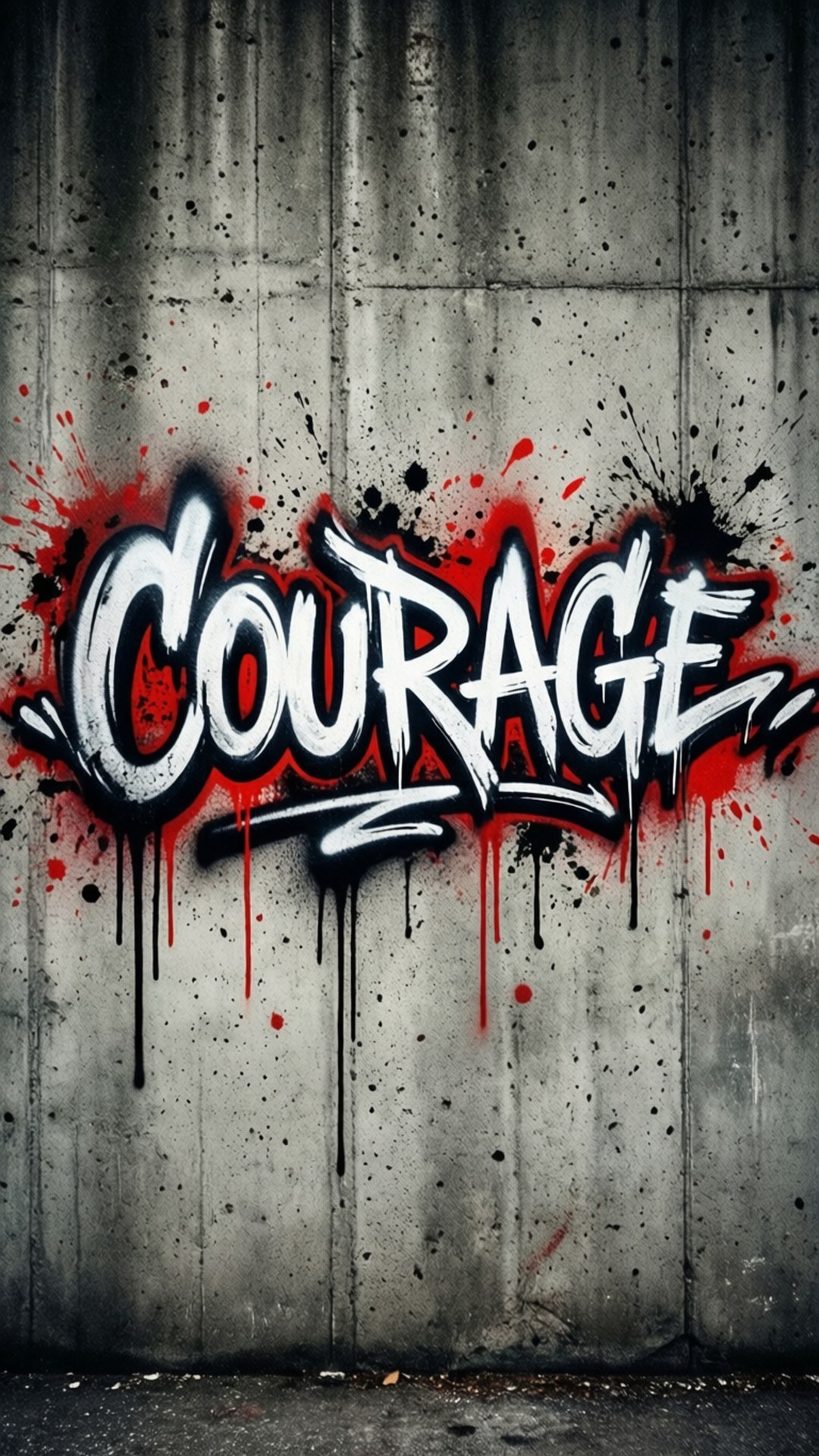 Graffiti Curaj Fundal