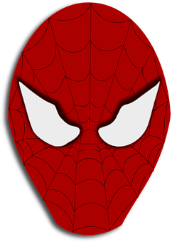 Grafică cu Masca lui Spiderman Fundal