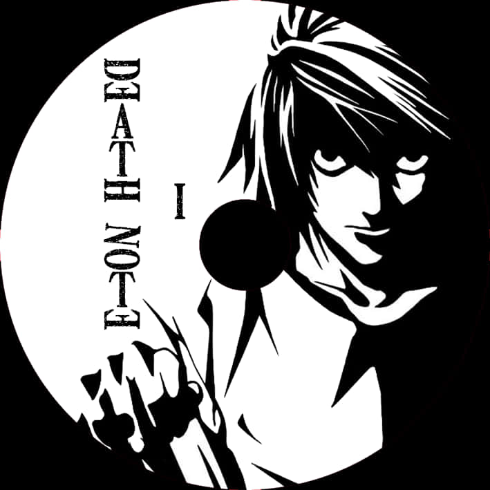 Grafică cu personaj din Death Note — Anime estetic GIF Fundal