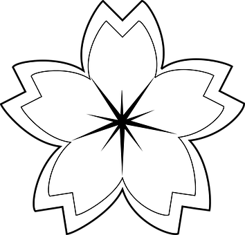 Grafică florală alb-negru — Flori Fundal