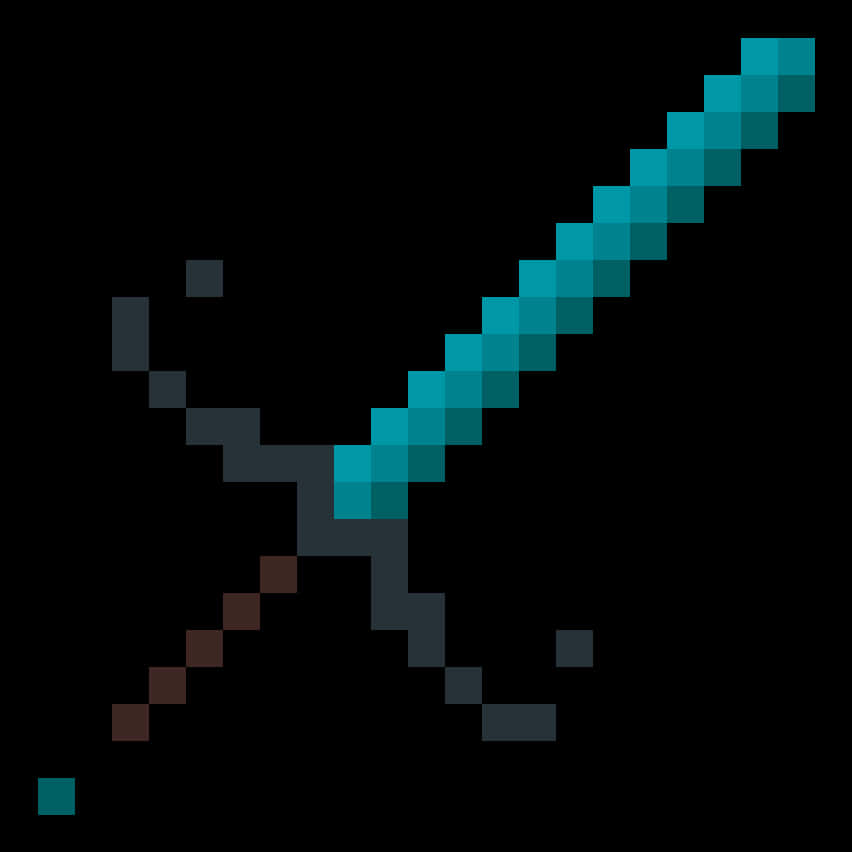 Grafică Minecraft Diamond Sword Fundal