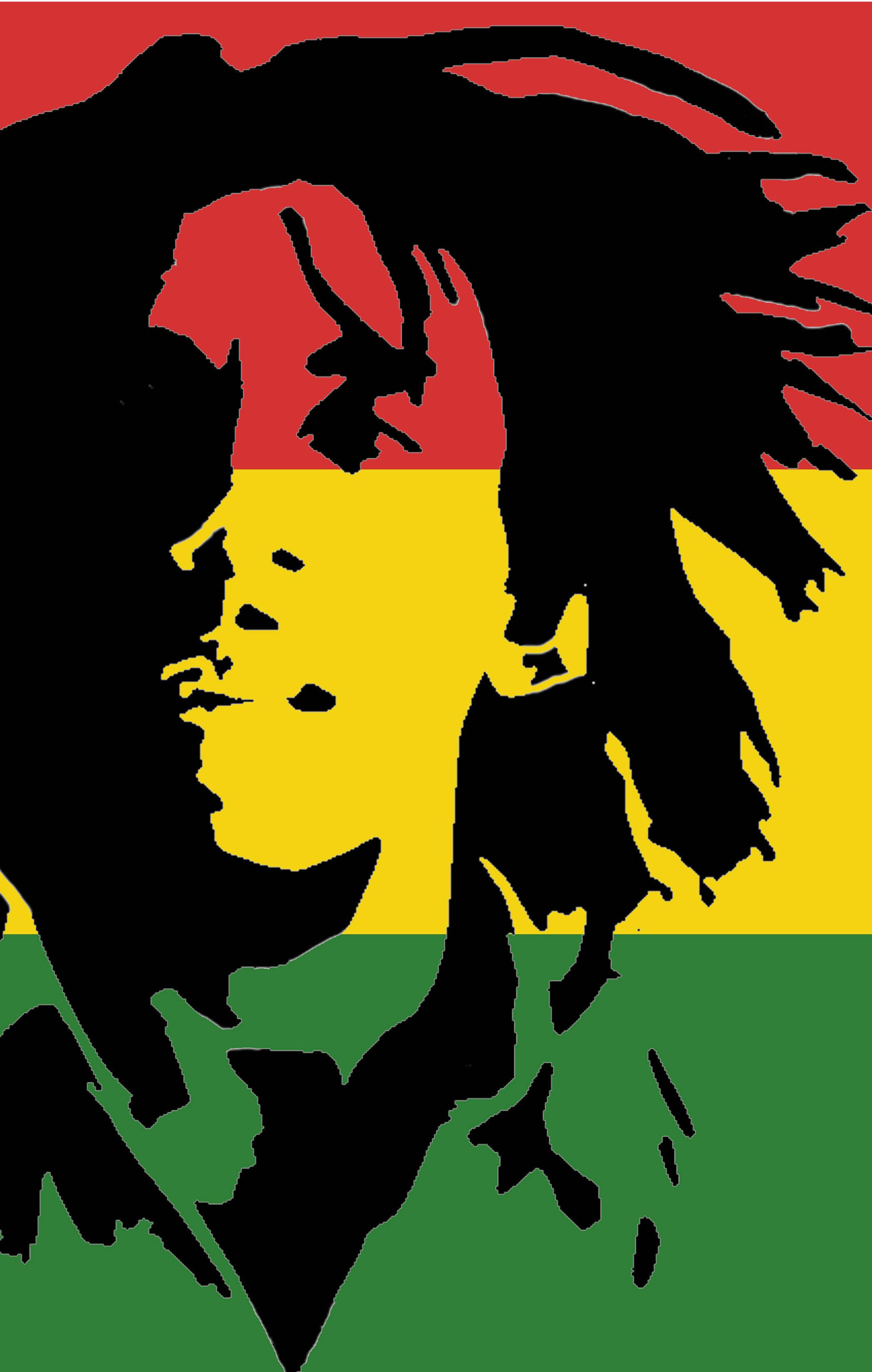 Grafică Trendy Colorată Bob Marley Fundal