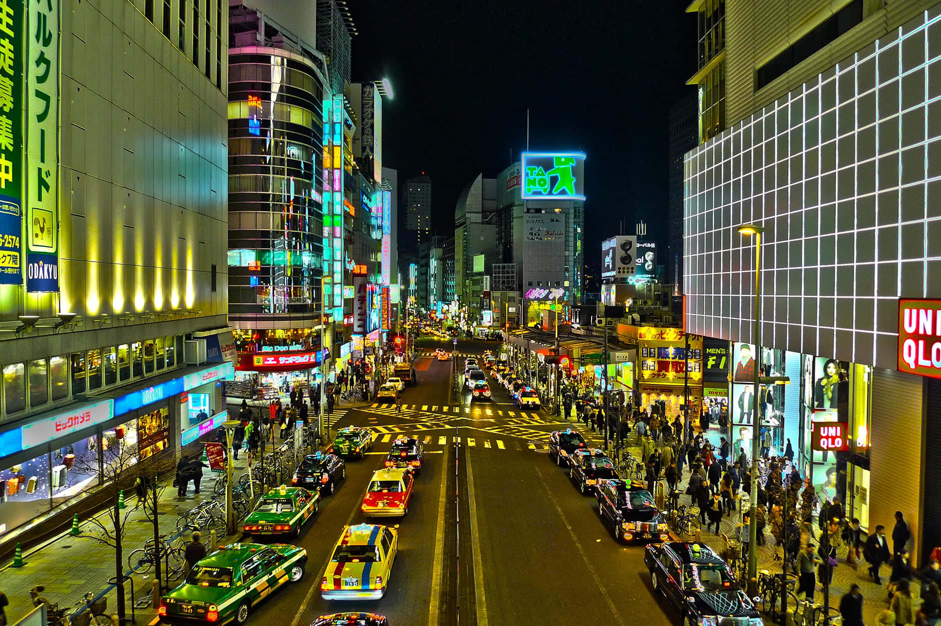 Grandoarea Tokyoului Noaptea Fundal