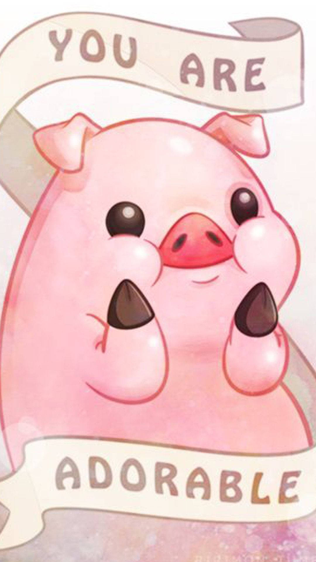 Gravity Falls Waddles Fundal Telefon Desen Fundal