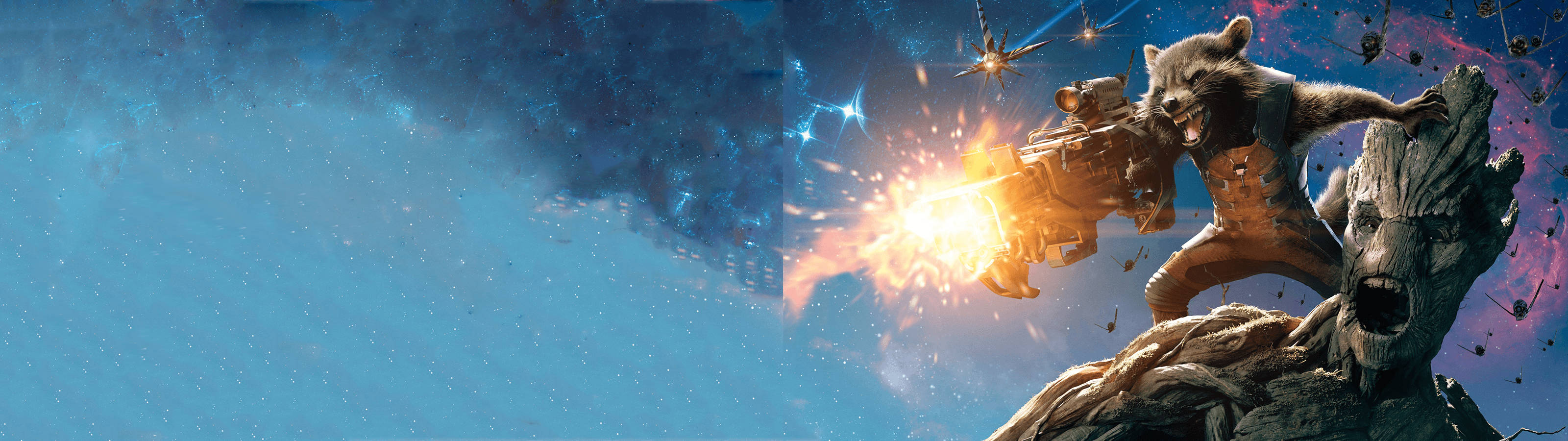 Groot și Rocket într-o aventură epică Fundal