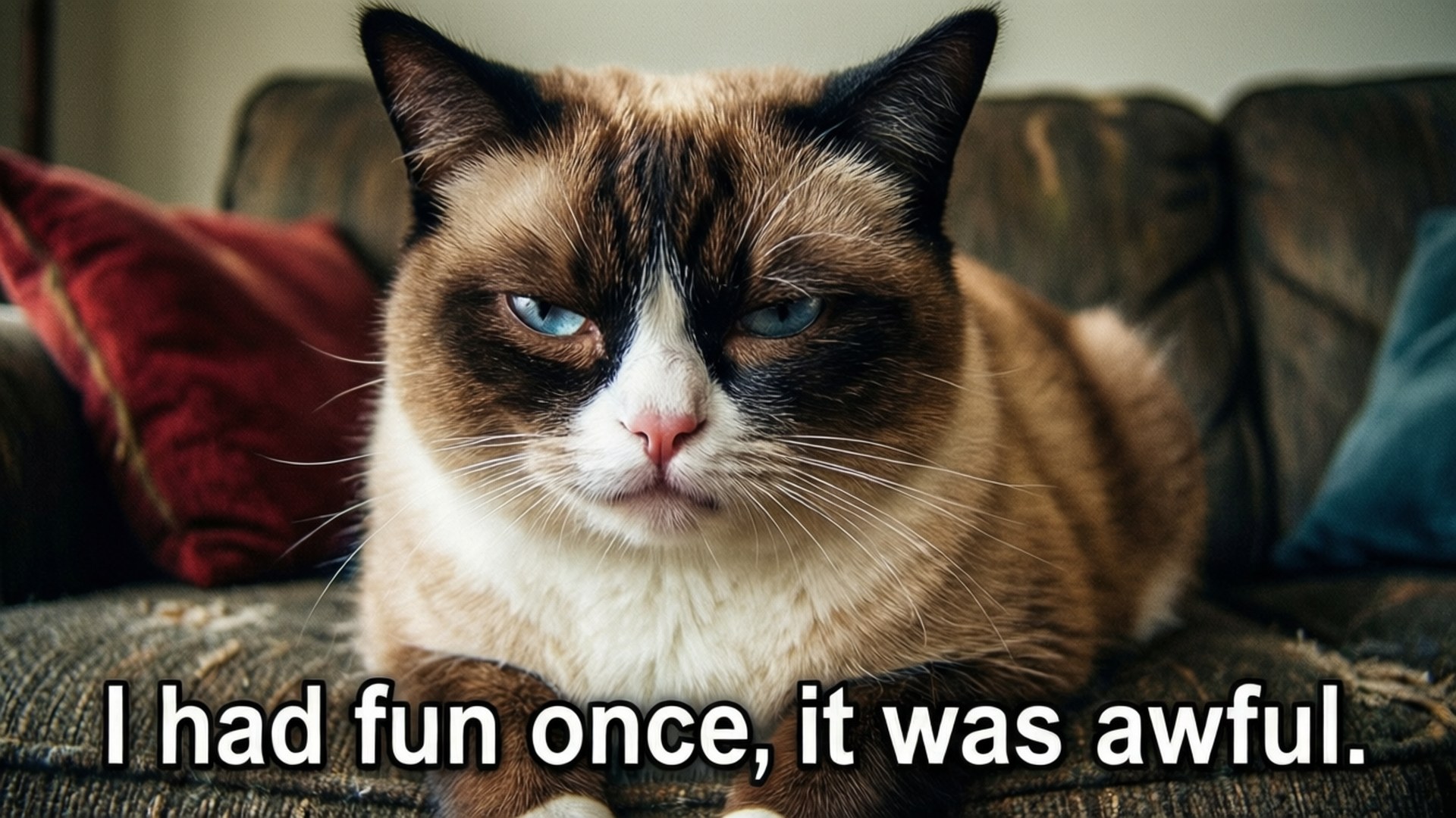 Grumpy Cat Distracție Odată Fundal