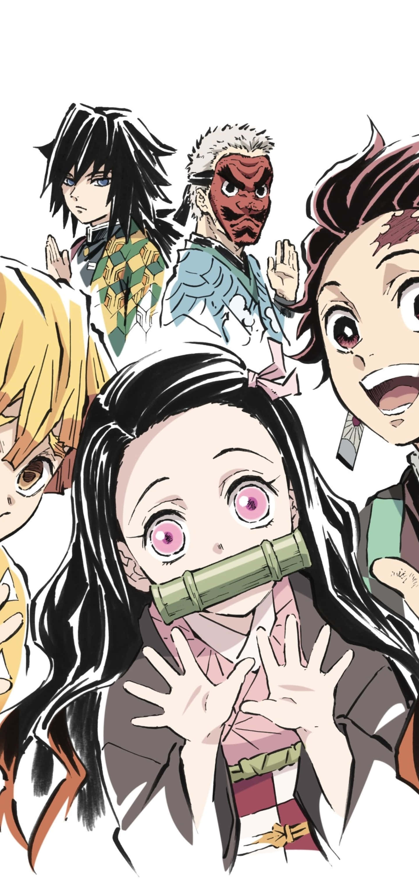 Grupul de Ucigători de Demoni din Kimetsu No Yaiba se unește pentru a ucide monștri Fundal