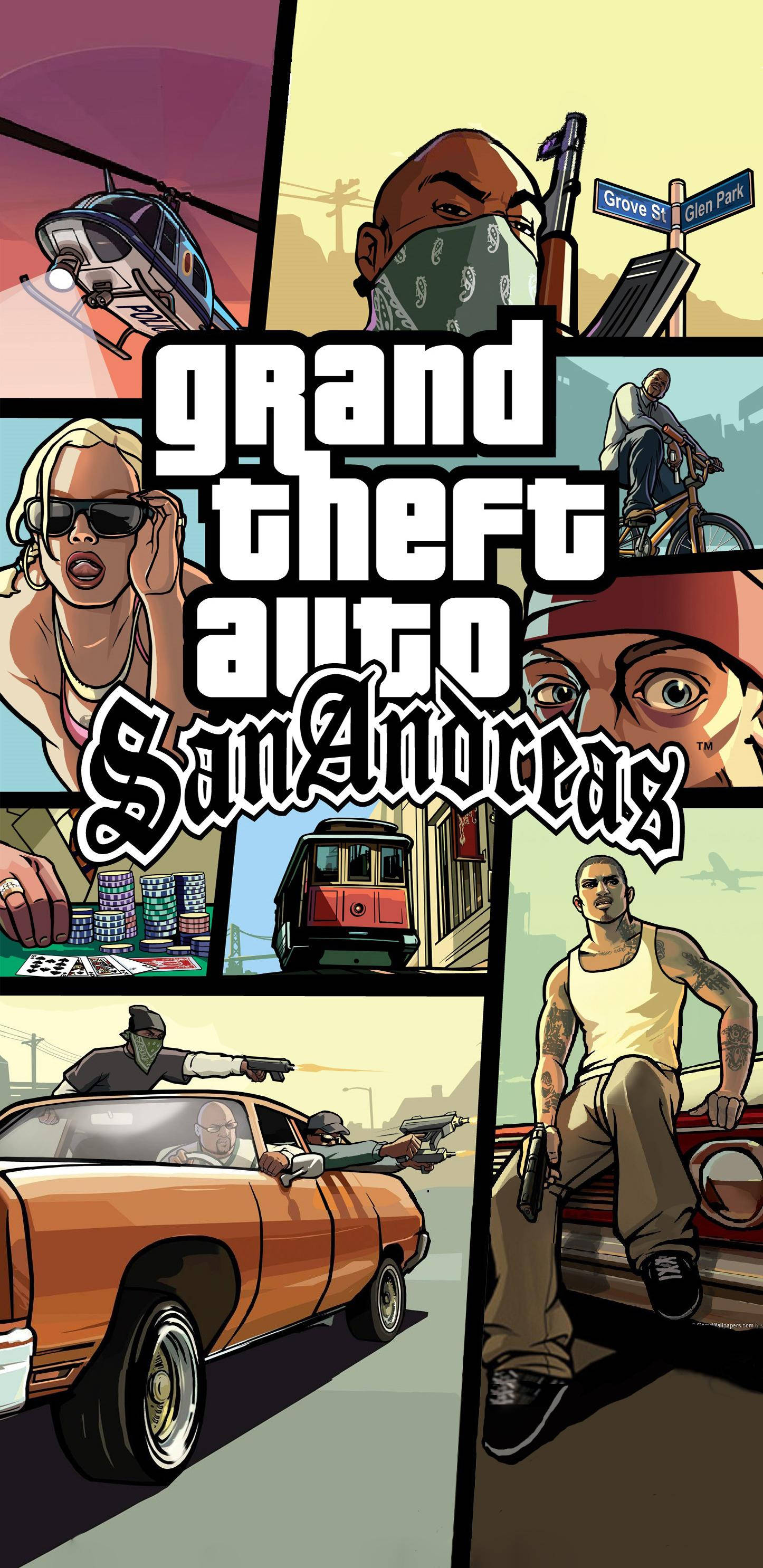 GTA SA 4K Joc de Acțiune Fundal
