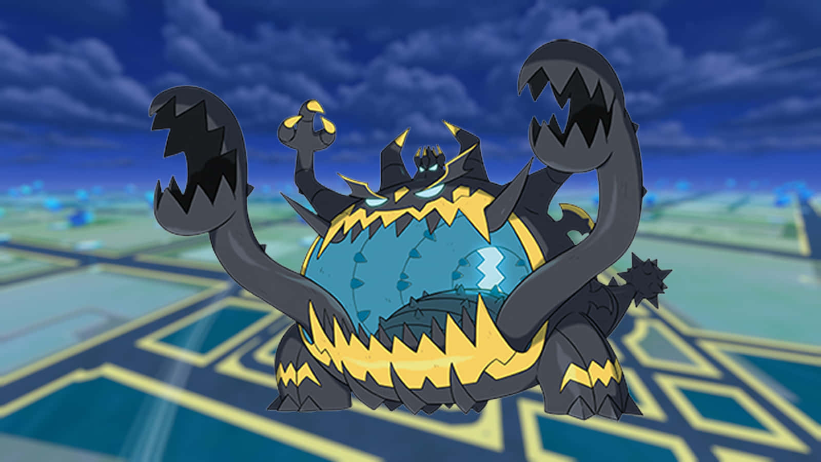 Guzzlord Pokemon Go Cer Nopții Fundal
