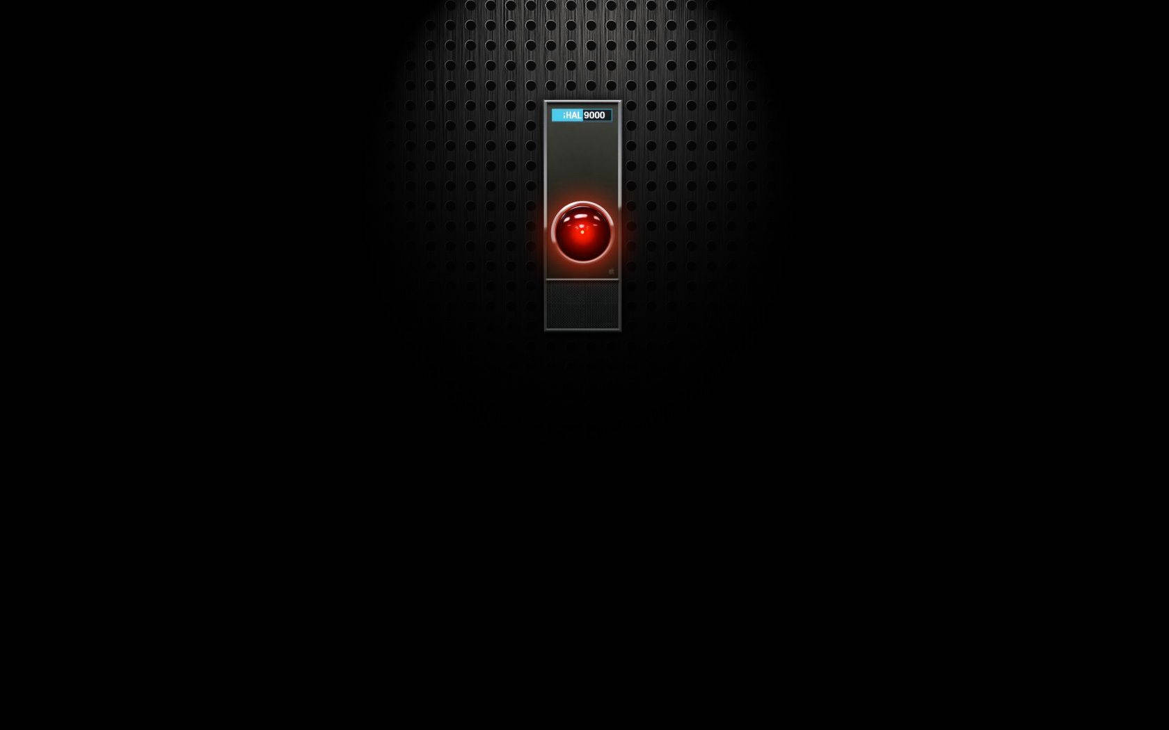 Hal 9000 Vignetă Neagră Fundal
