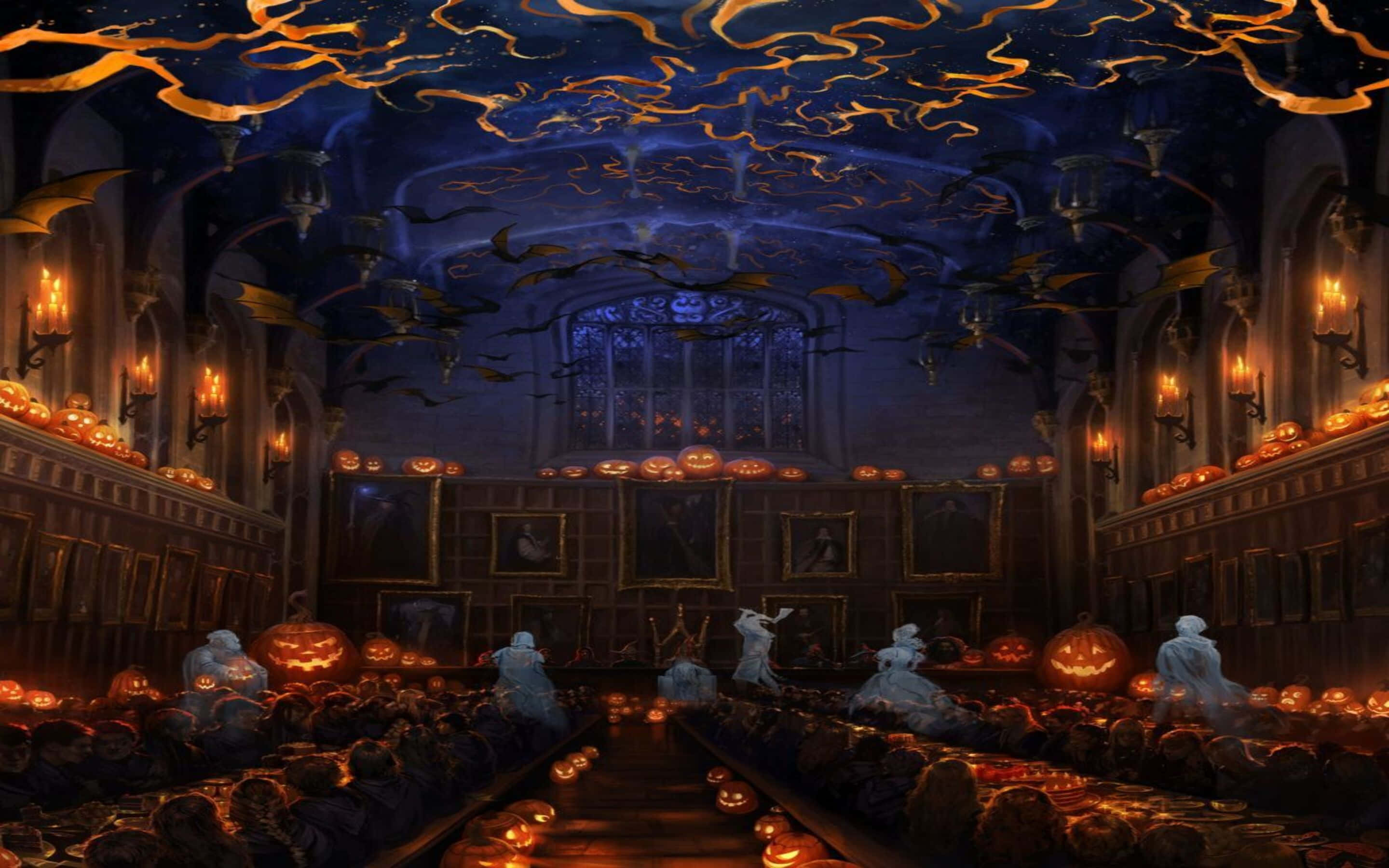 Halloween cu Harry Potter și Fantome Fundal