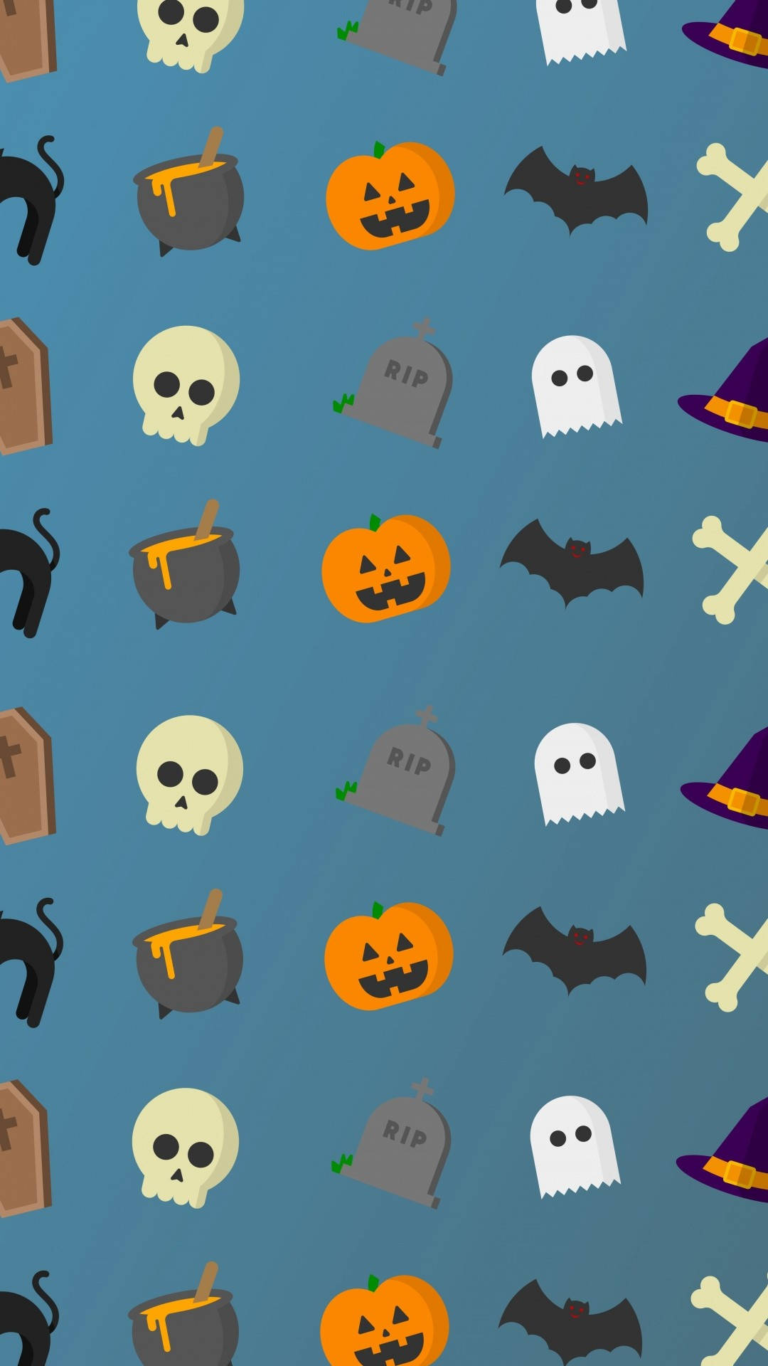 Halloween minimalist pentru iPhone Fundal