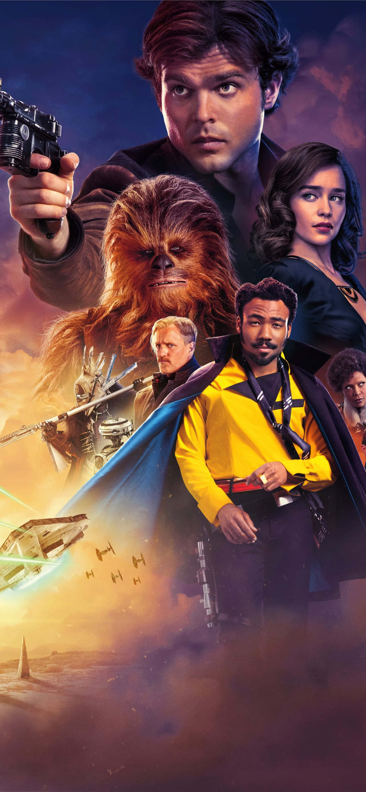 Han Solo și echipa sa în acțiune Fundal