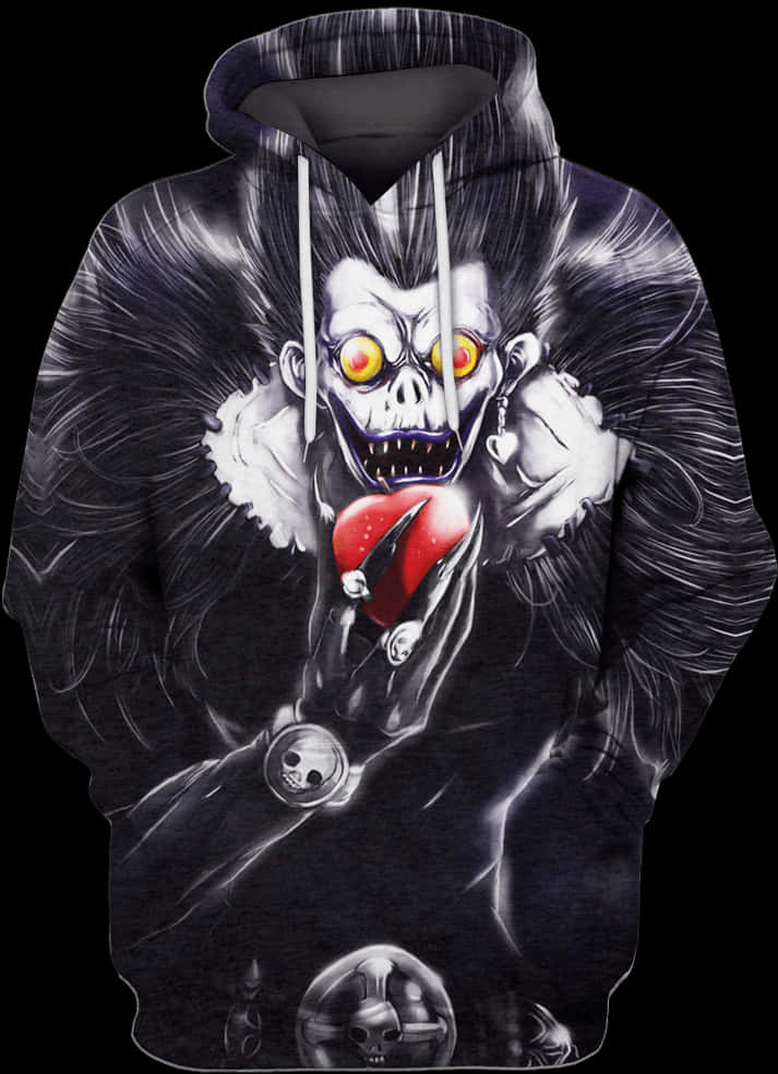 Hanorac cu design Ryuk Death Note Fundal