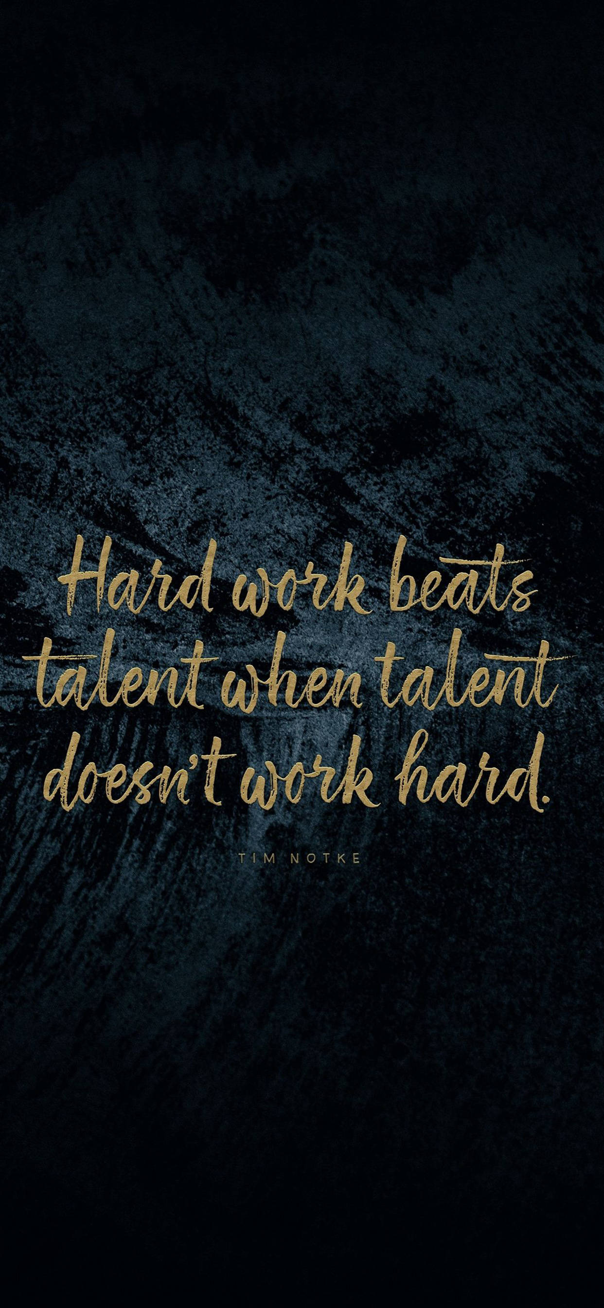 Hard Work And Talent Motivational iPhone Fundal
