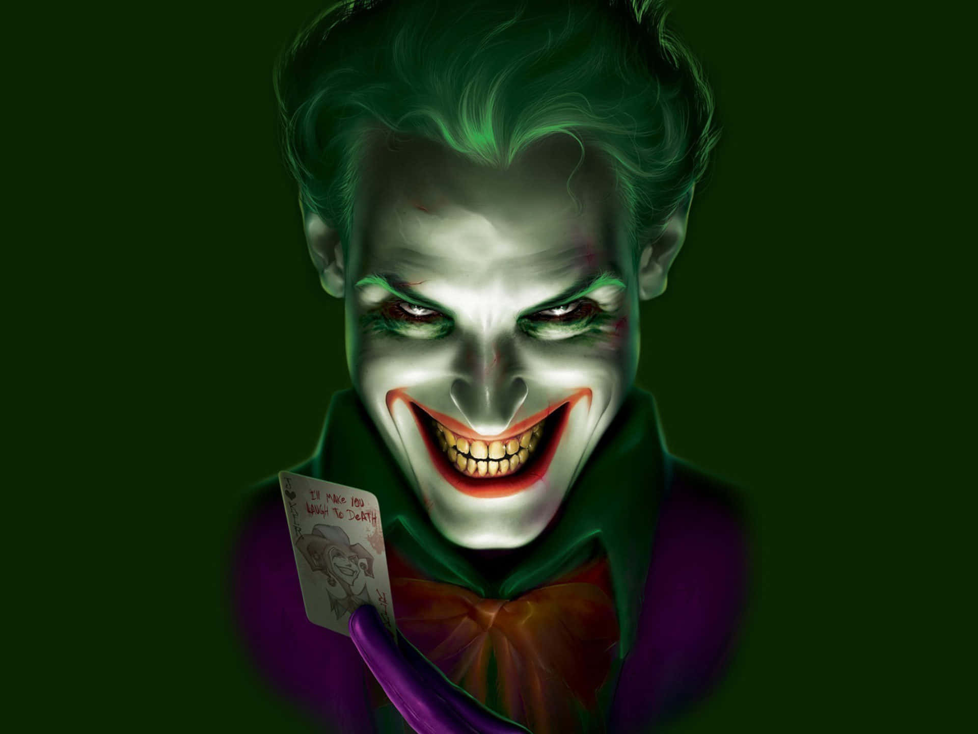 Harlequinul Întunecat: Un Portret al Jokerului Fundal