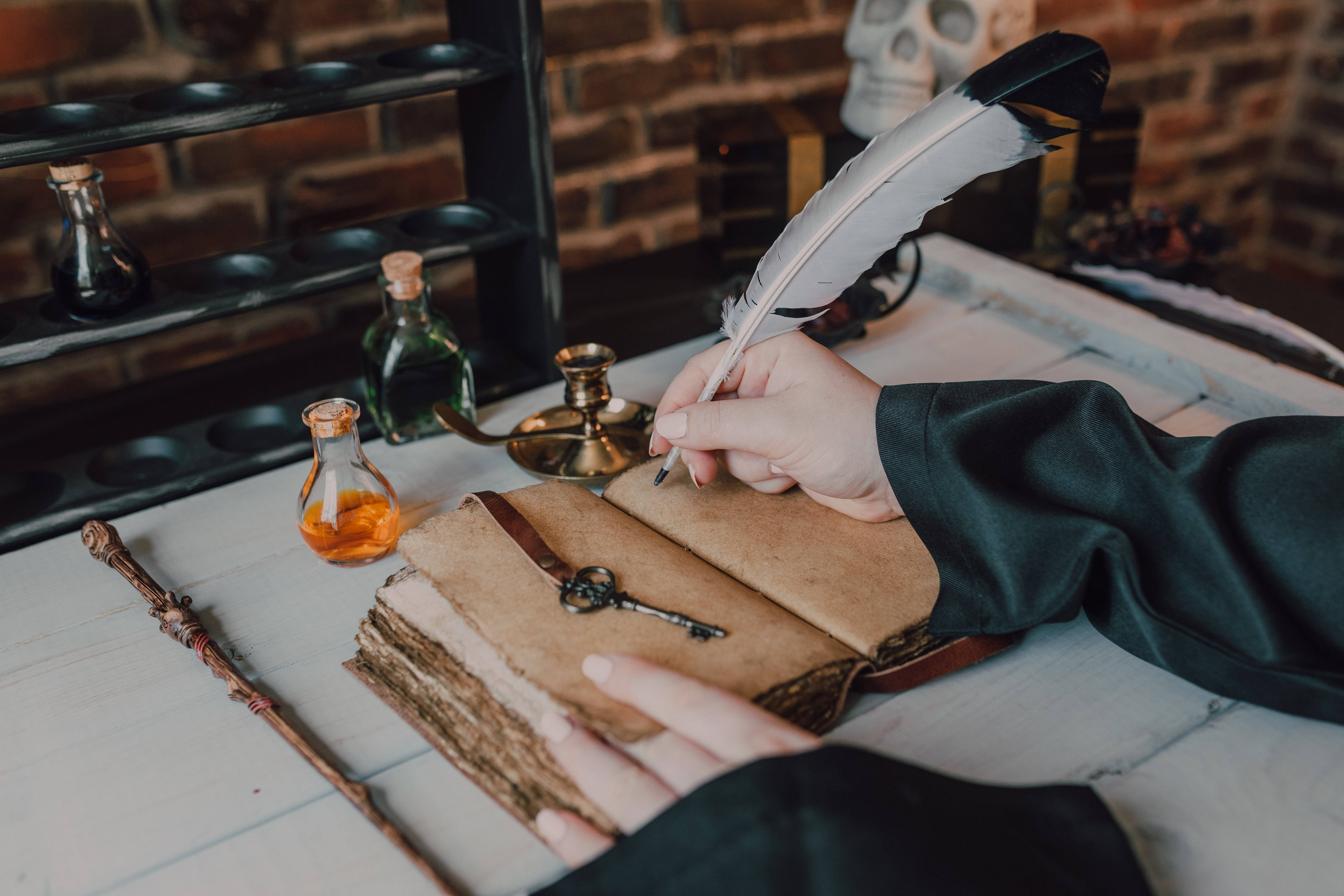 Harry Potter Estetică Carte de Vrăji Fundal