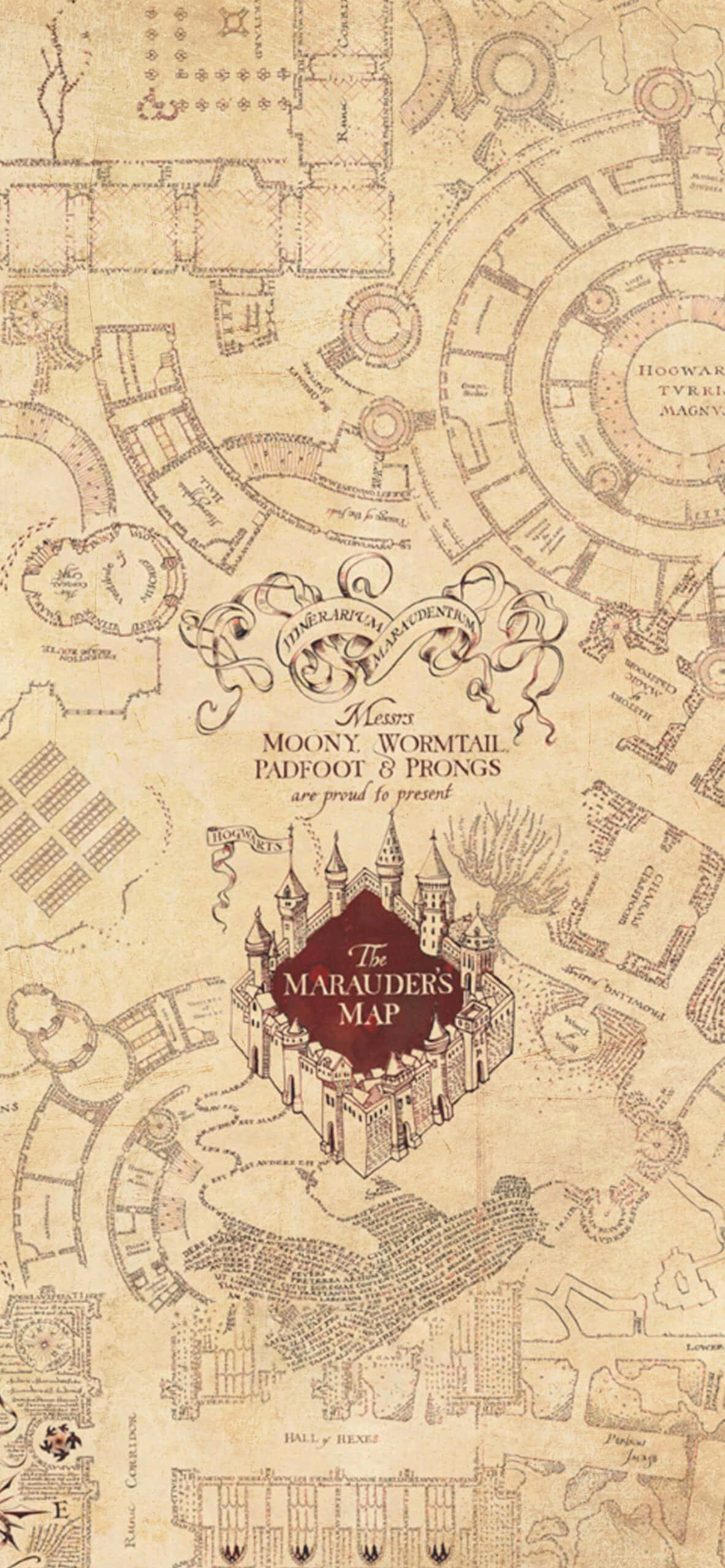 Harta Marauderilor Fundal Harry Potter Fundal