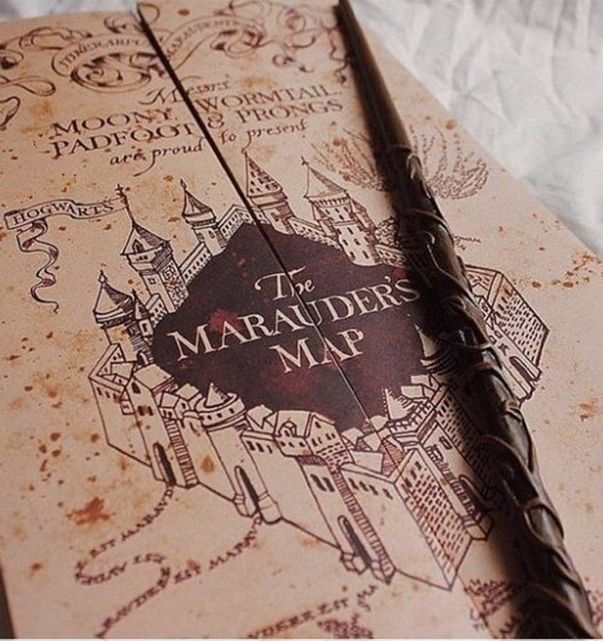 Harta Răufăcătorilor cu Baghetă, Estetică Harry Potter Fundal
