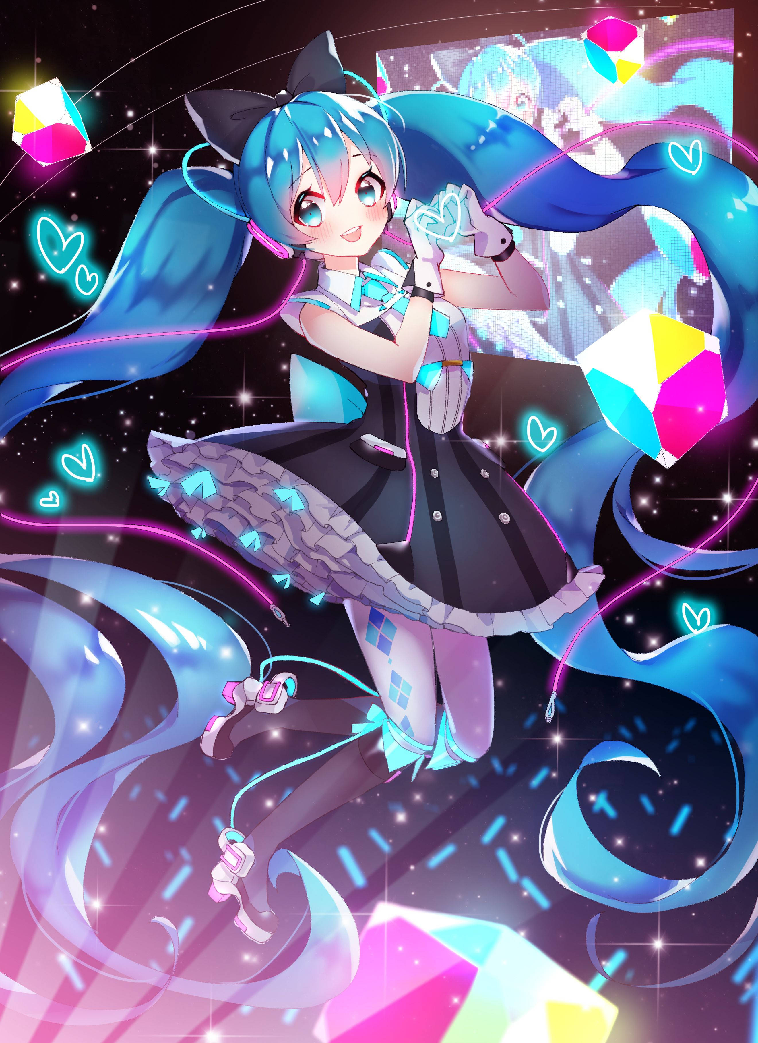 Hatsune Miku captivează fanii cu frumusețea ei Fundal