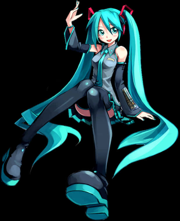 Hatsune Miku Vocaloid Poză Fundal
