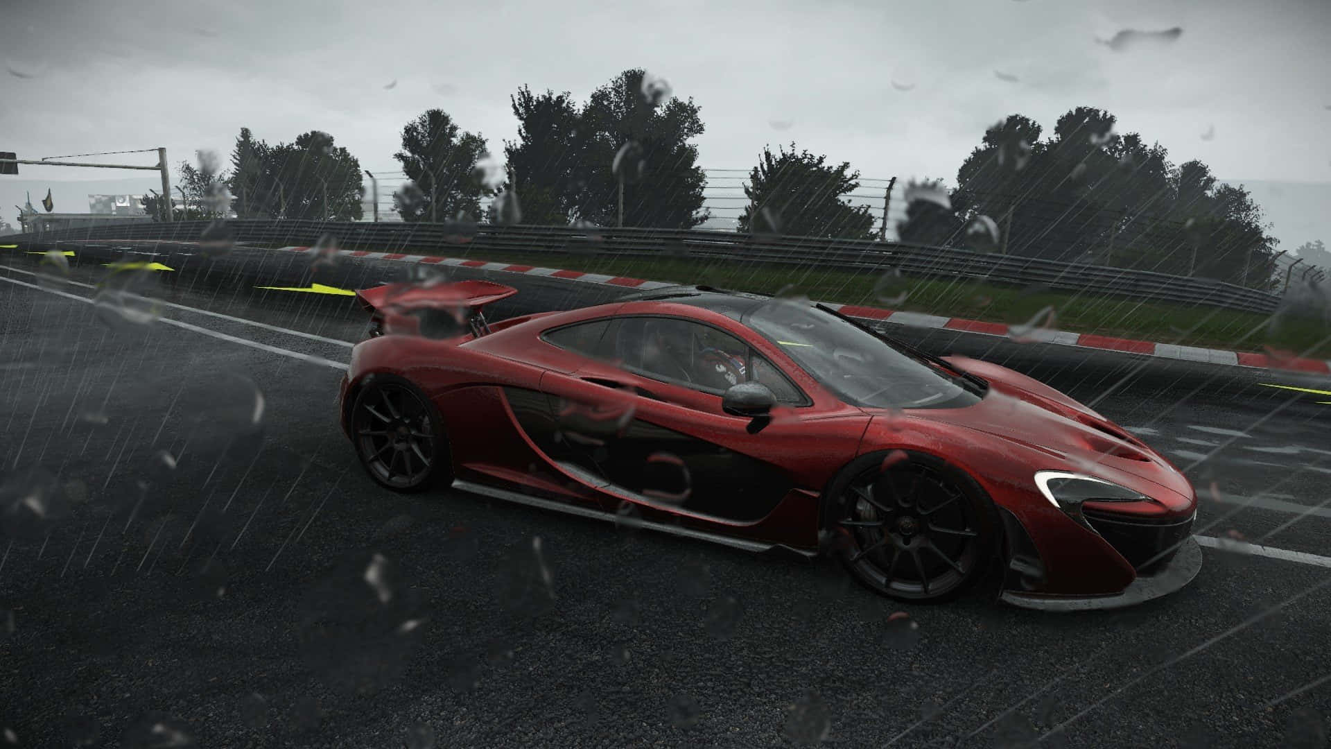 HD Project Cars Plouă McLaren P1 Roșu Fundal