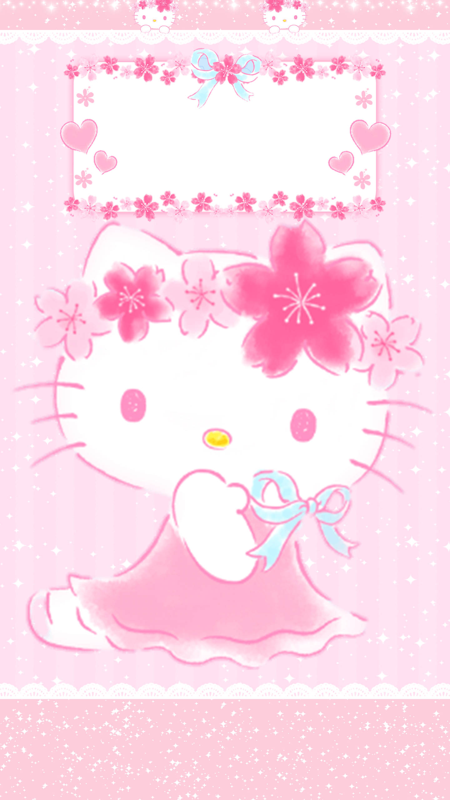 Hello Kitty cu fundal kawaii roz Fundal