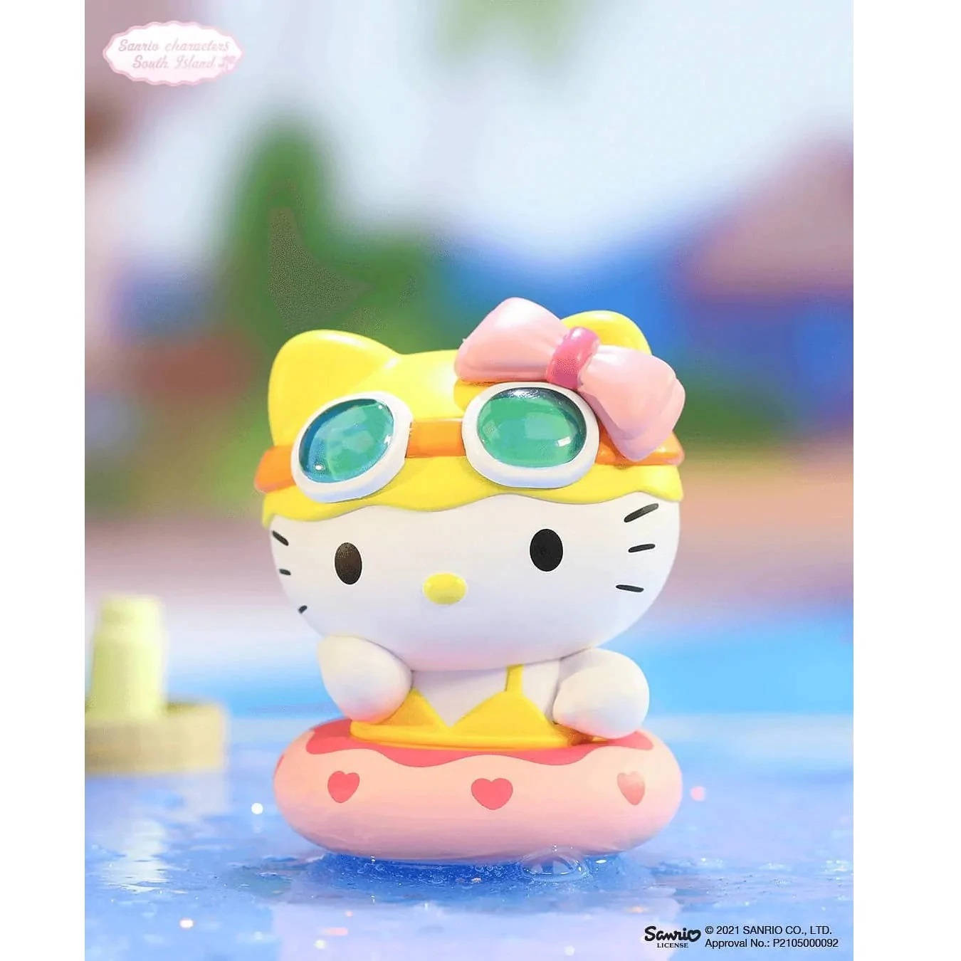 Hello Kitty de vară în stil cartoon Fundal