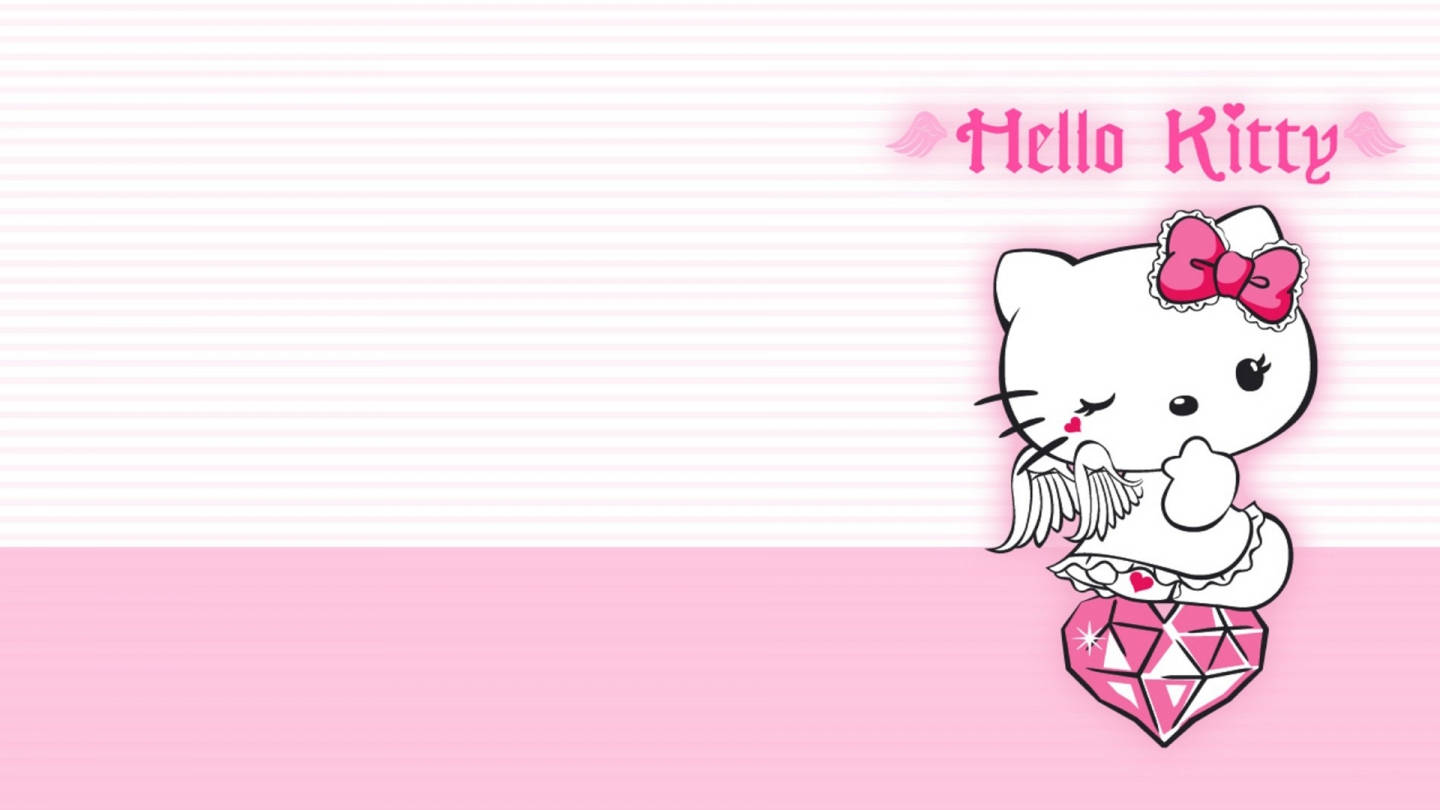 Hello Kitty Diamant Estetic Fundal