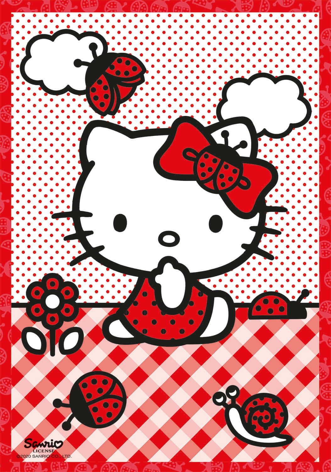 Hello Kitty dulce și drăguță Fundal