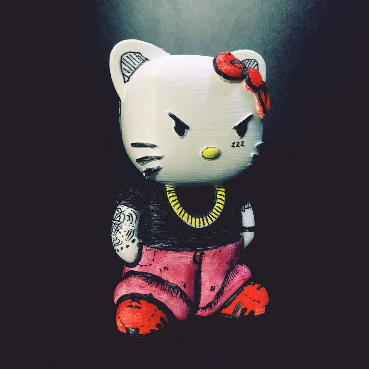 Hello Kitty Furiosa de Halloween Thug Fundal