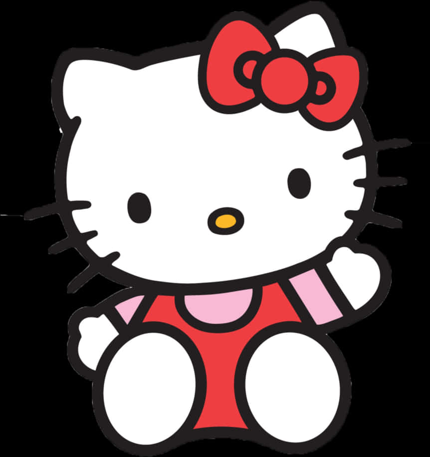 Hello Kitty în Poziție Clasică Fundal