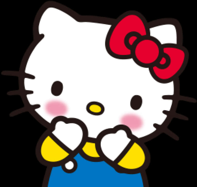 Hello Kitty în poziție clasică Fundal