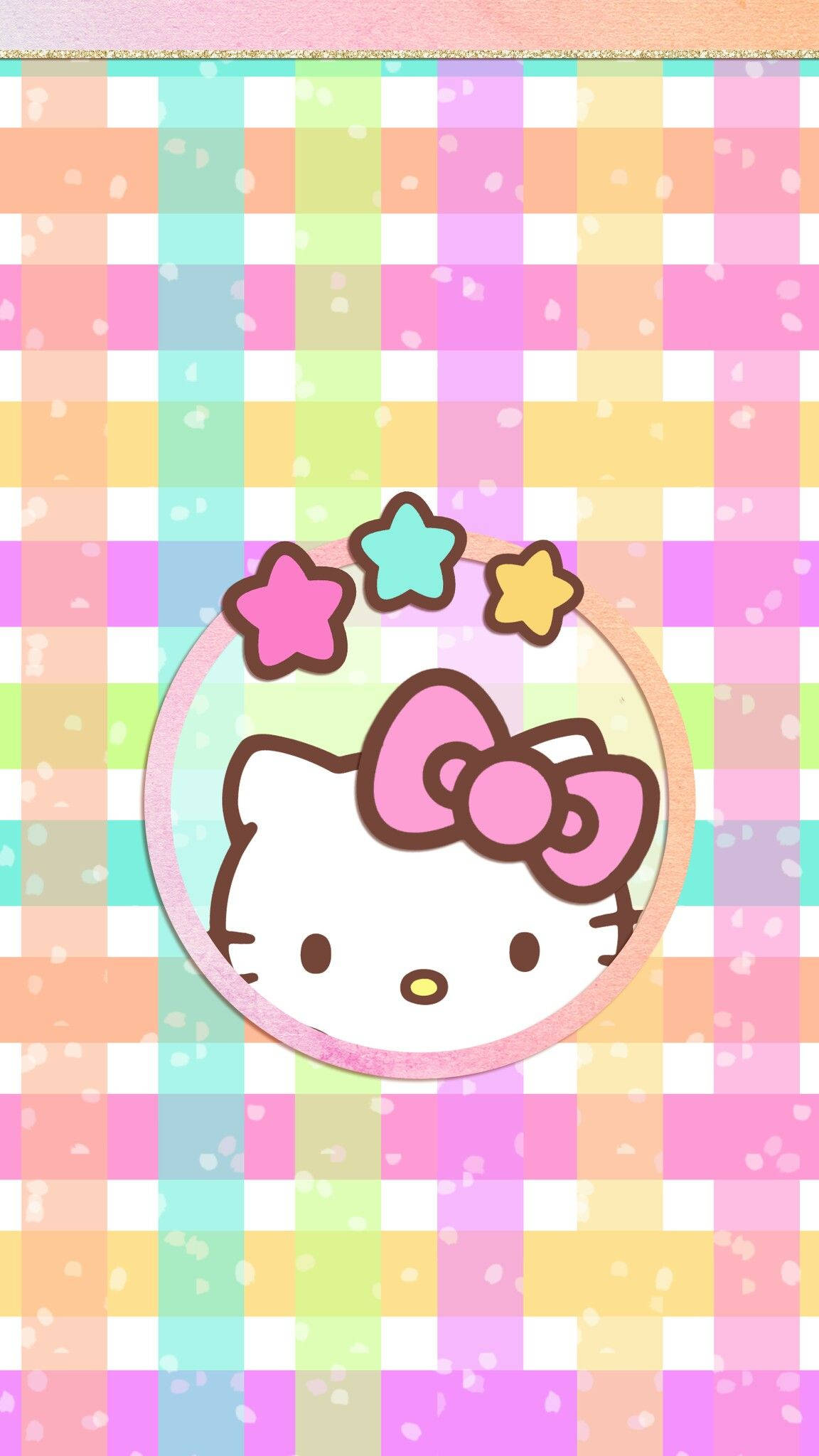 Hello Kitty Kawaii țesut pastelat Fundal