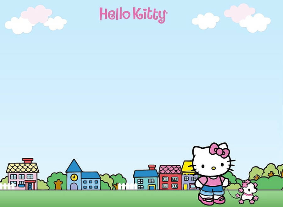 Hello Kitty Plimbare Estetică Fundal