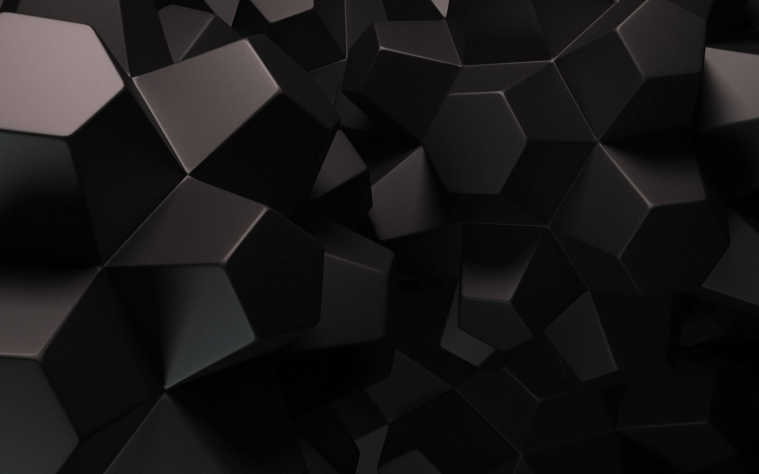 Hexagonal Negru 3D Fundal