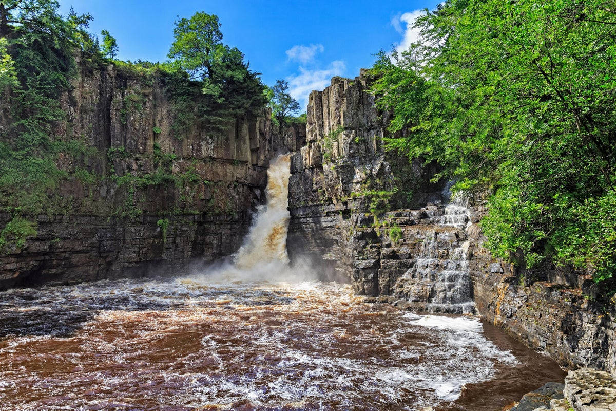 High Force Falls în Regatul Unit Fundal