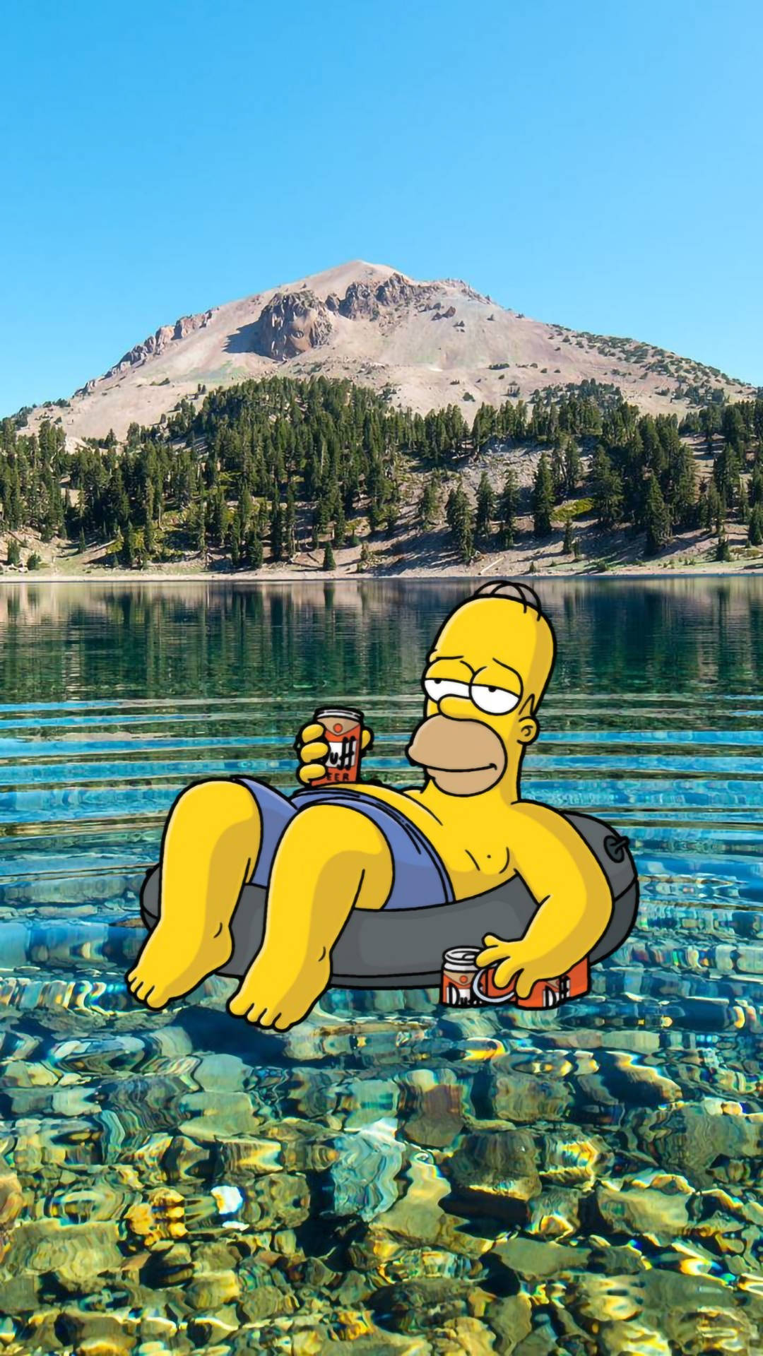 Homer haios pe un lac estetic Fundal