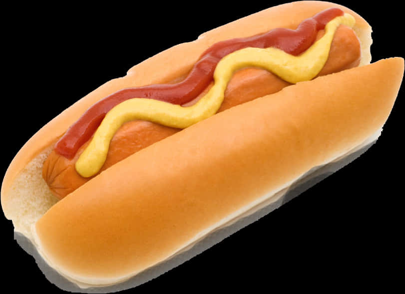 Hot dog clasic cu ketchup și muștar Fundal