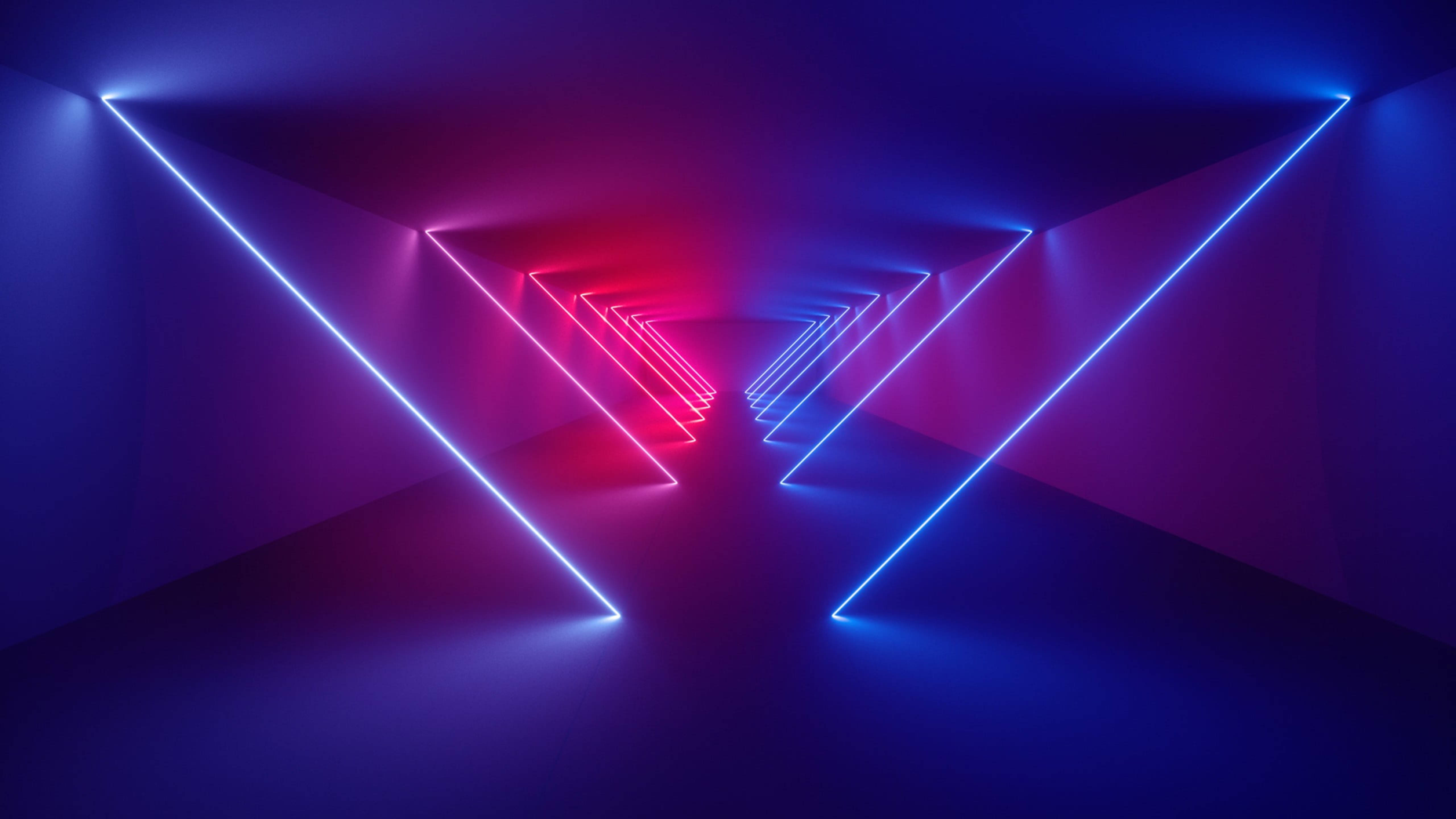 Huawei Abstract Neon Lights Fundal