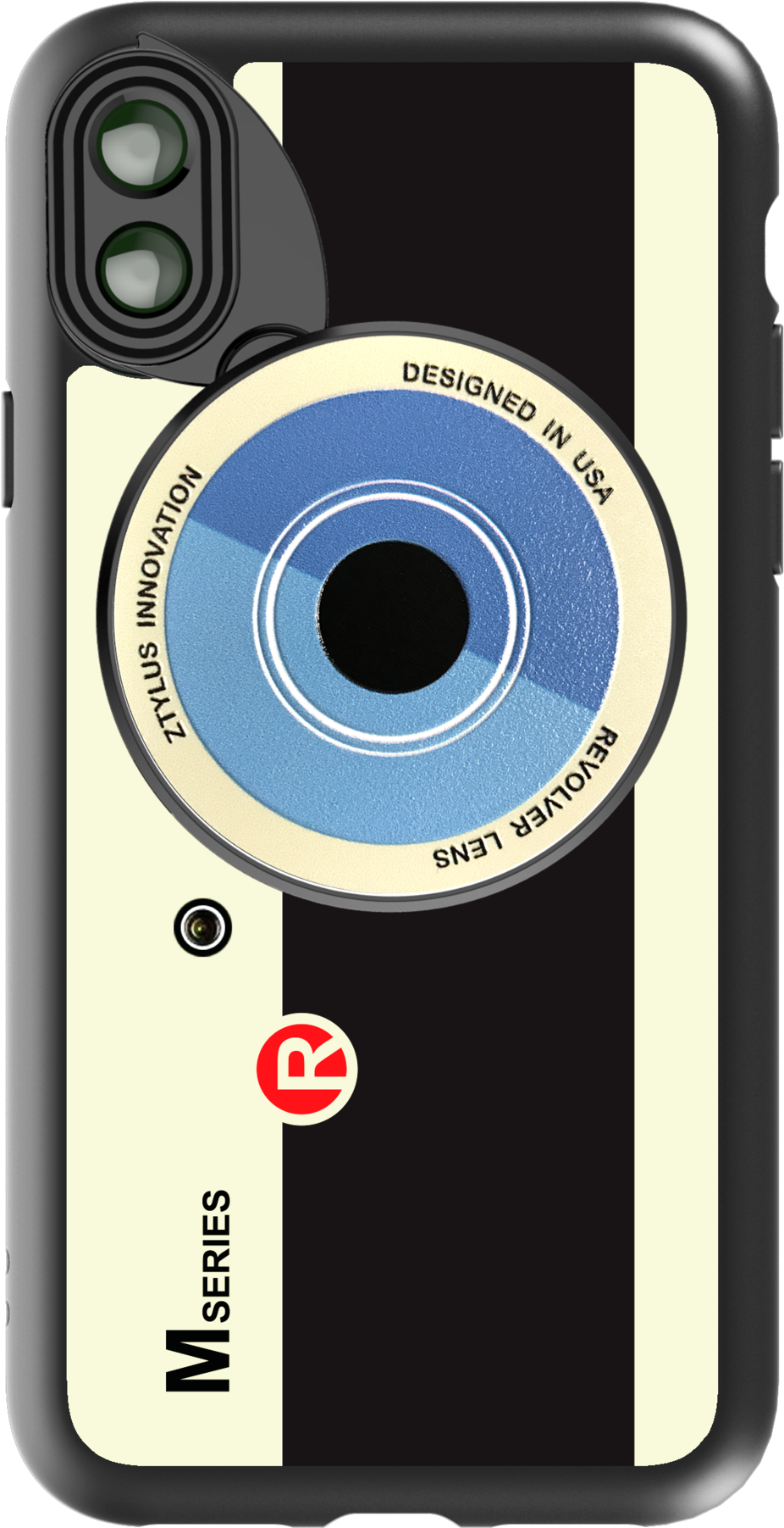 Husă iPhone X cu Design Cameră Fundal